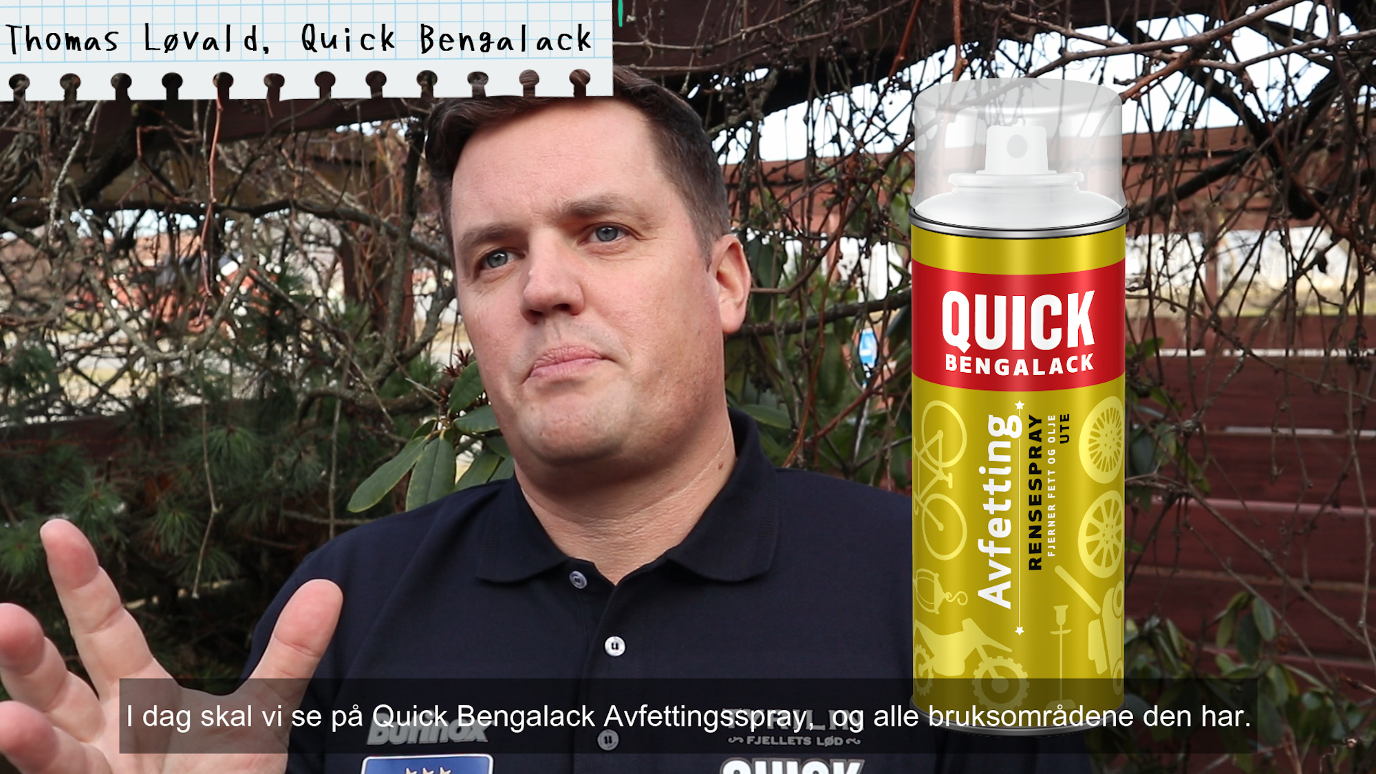 Enkel rengjøring med rens på sprayboks