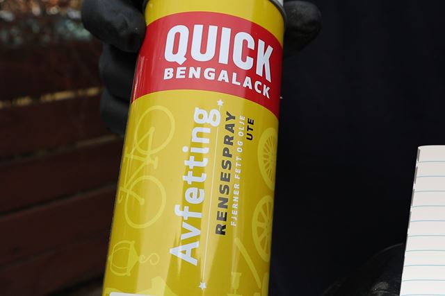 Quick Bengalack Avfetting på sprayboks