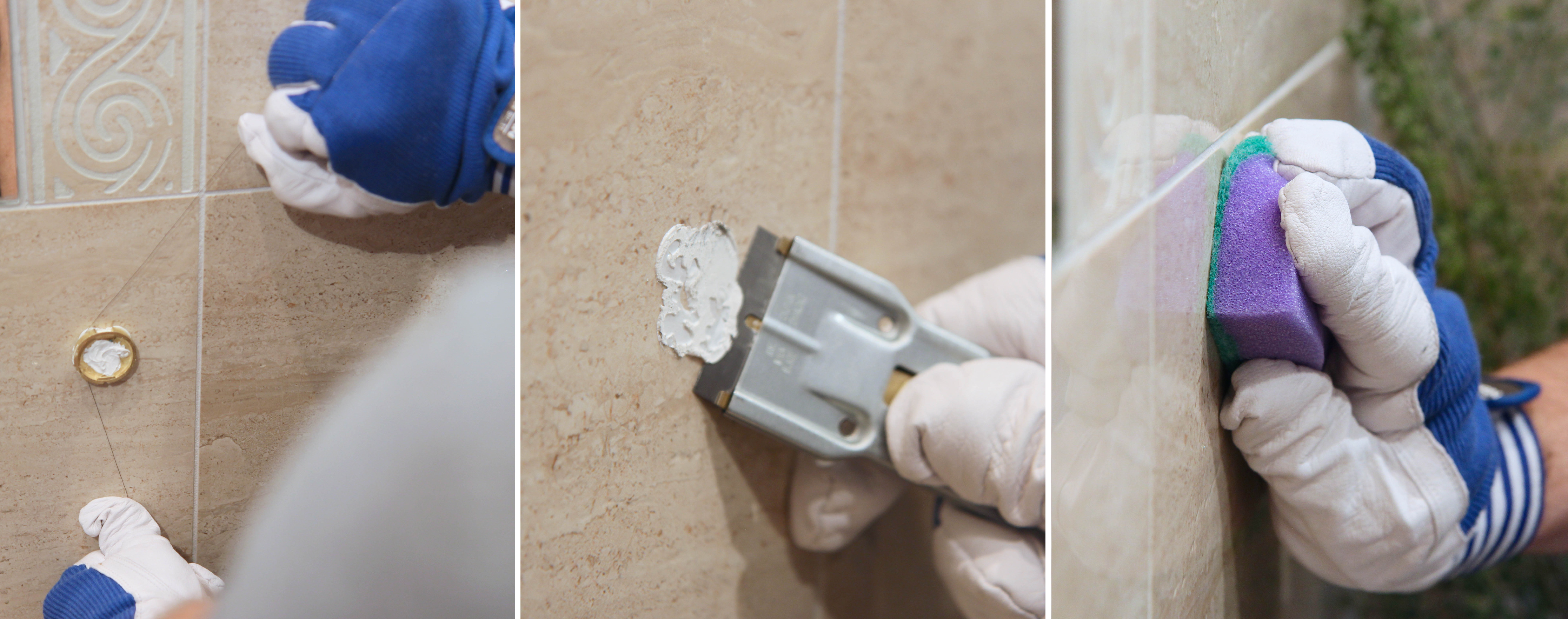 Fjerne limrester fra fliser