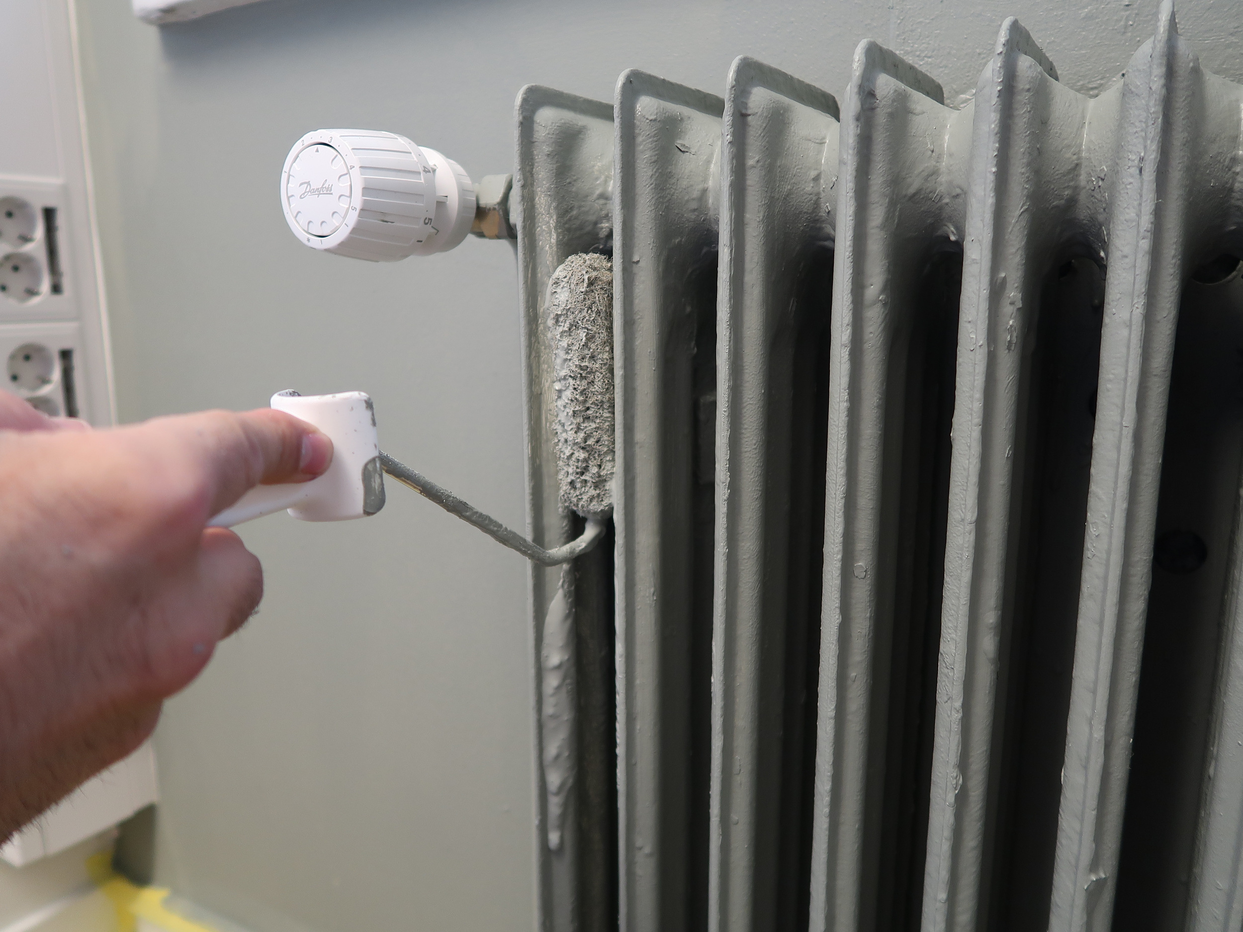 Slik maler du radiatoren