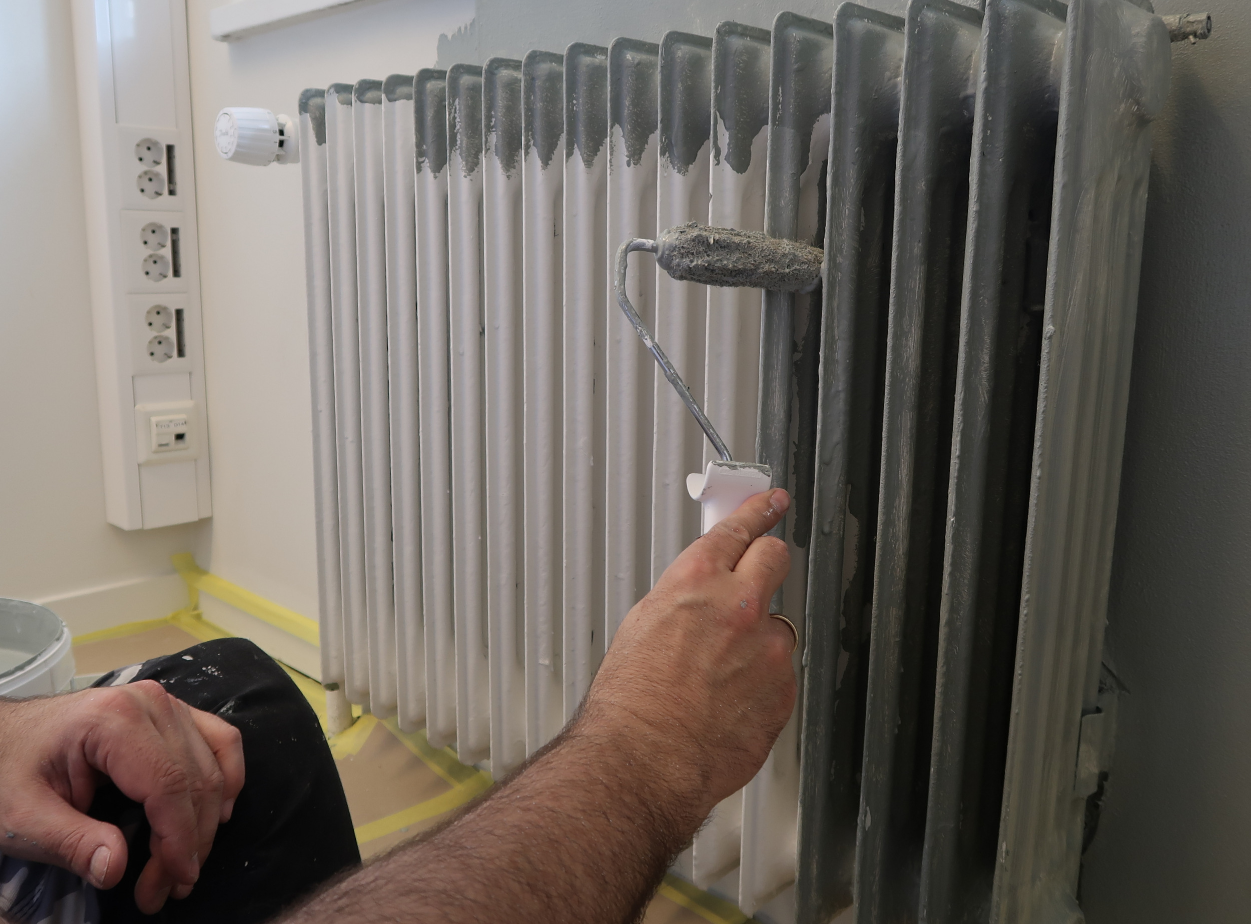 Sett farge på radiatoren