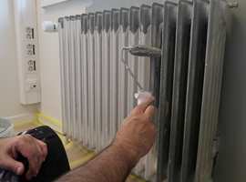 <b>NY MED MALING:</b> En gammel og slitt radiator blir som ny med litt maling.