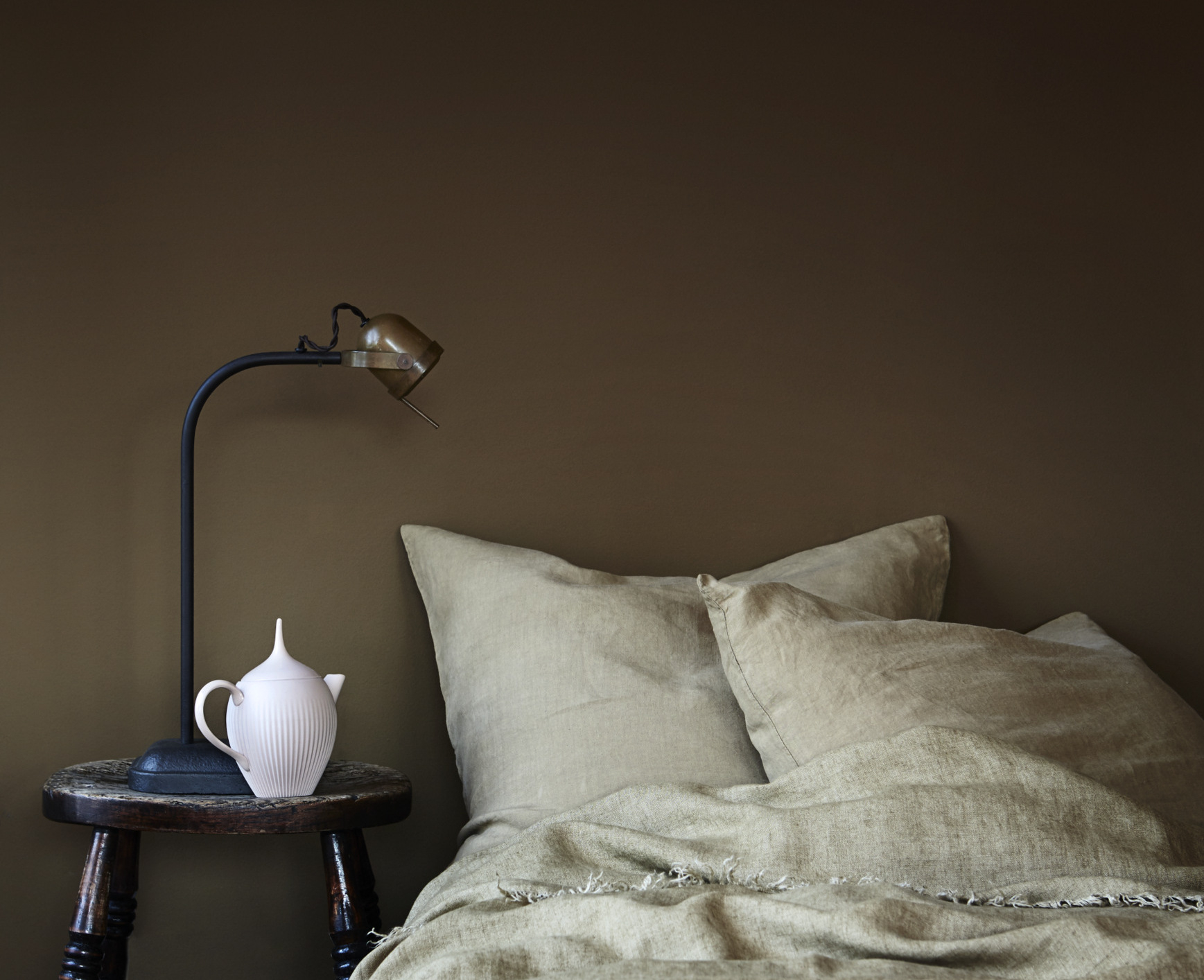 Naturlig farge på soverommet