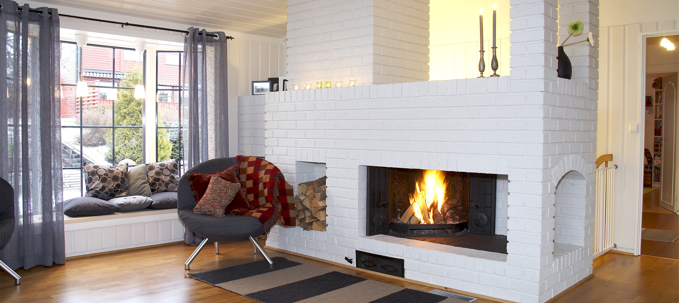 Slik pusses peisen opp!