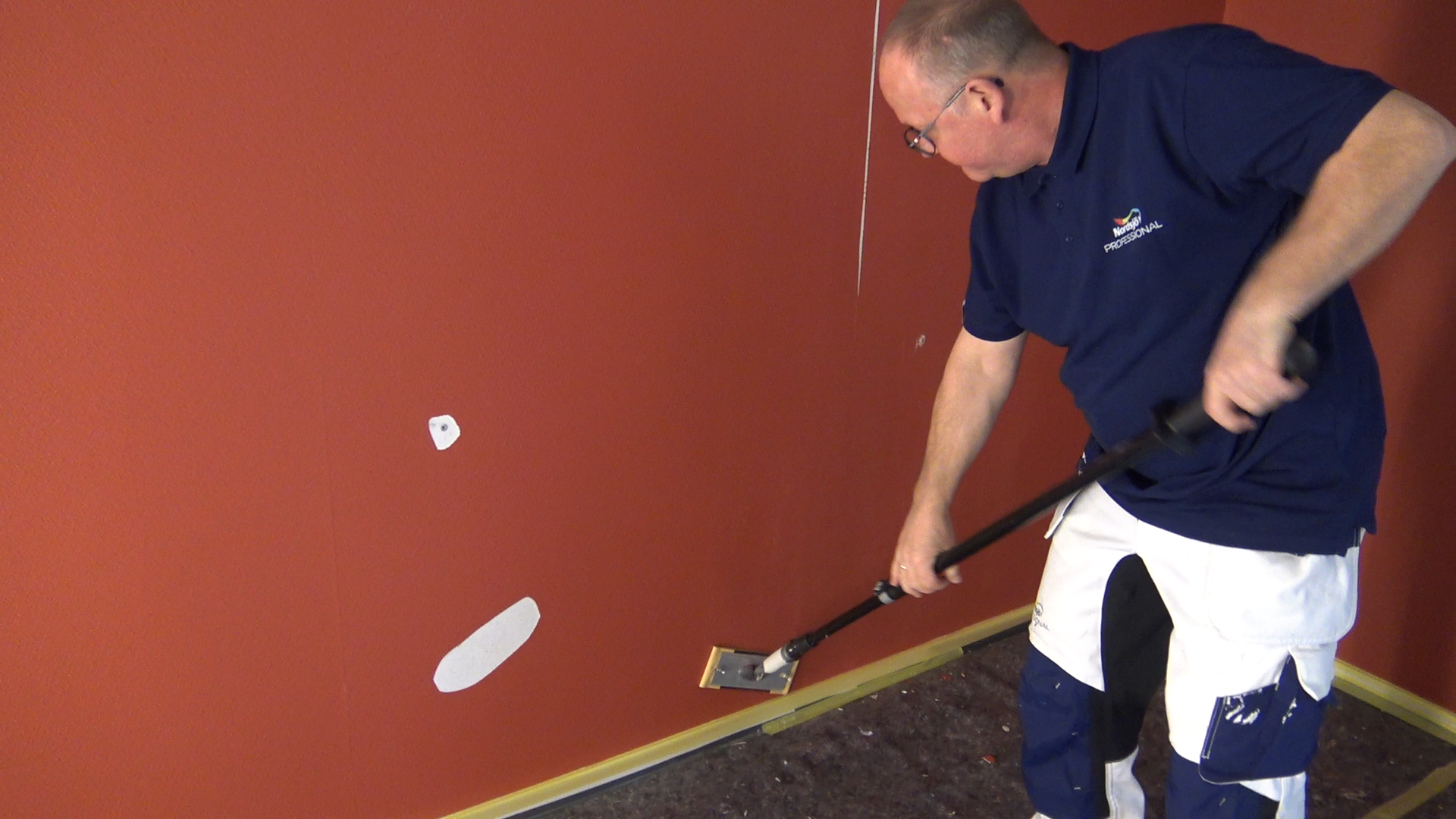 slipebrett med forlengerskaft