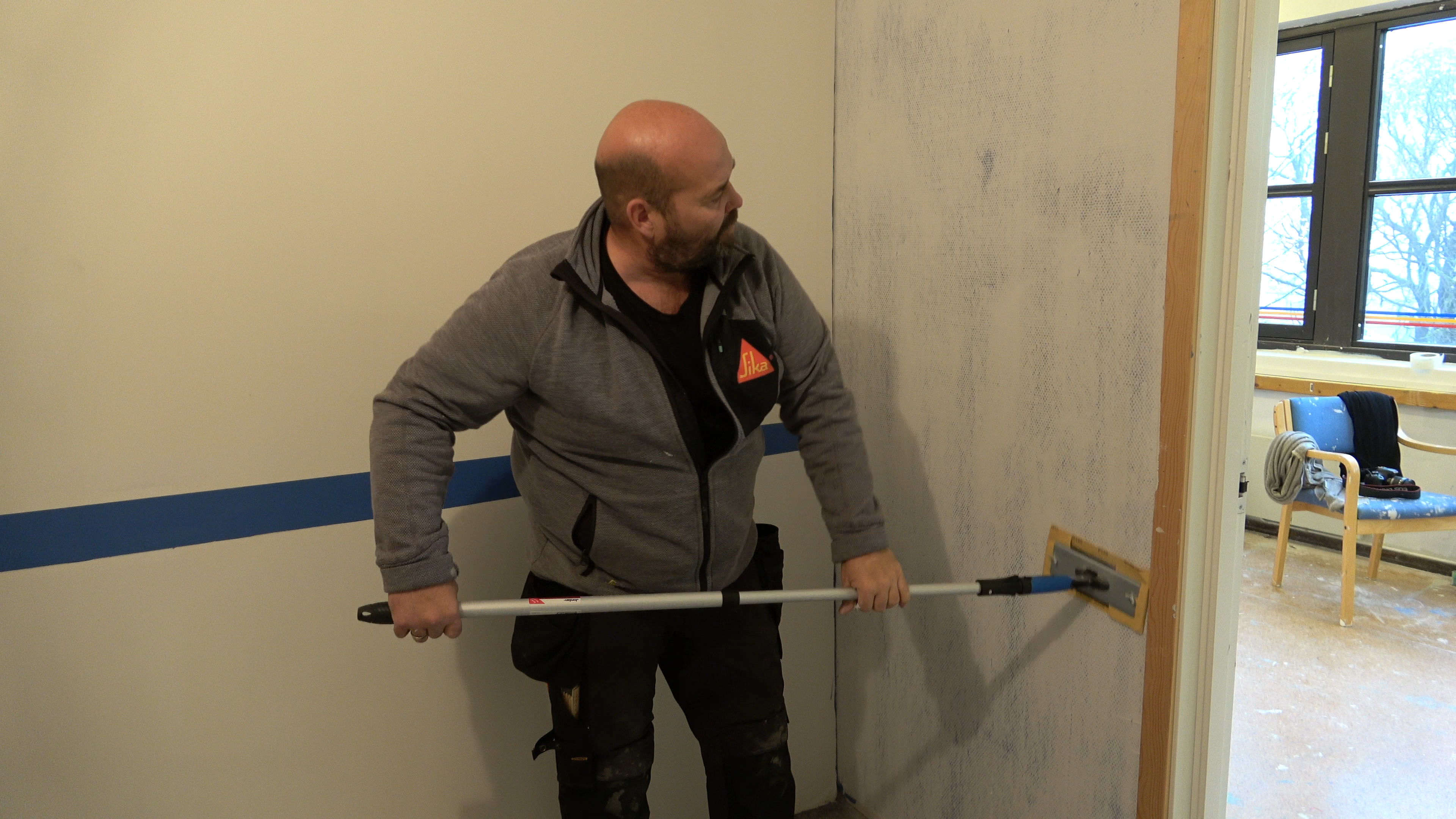 Slipebrett med slipepapir