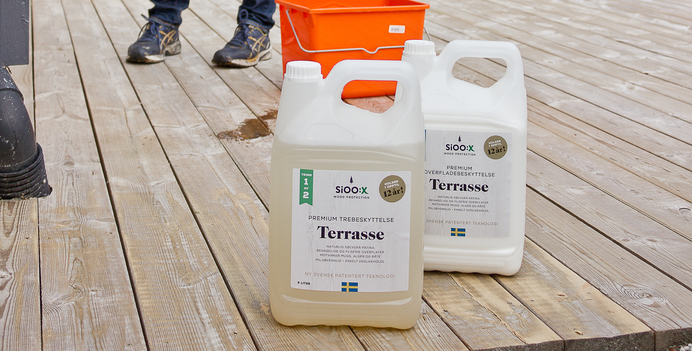 Sioo:x terrassebeskyttelse og overflatebeskyttelse