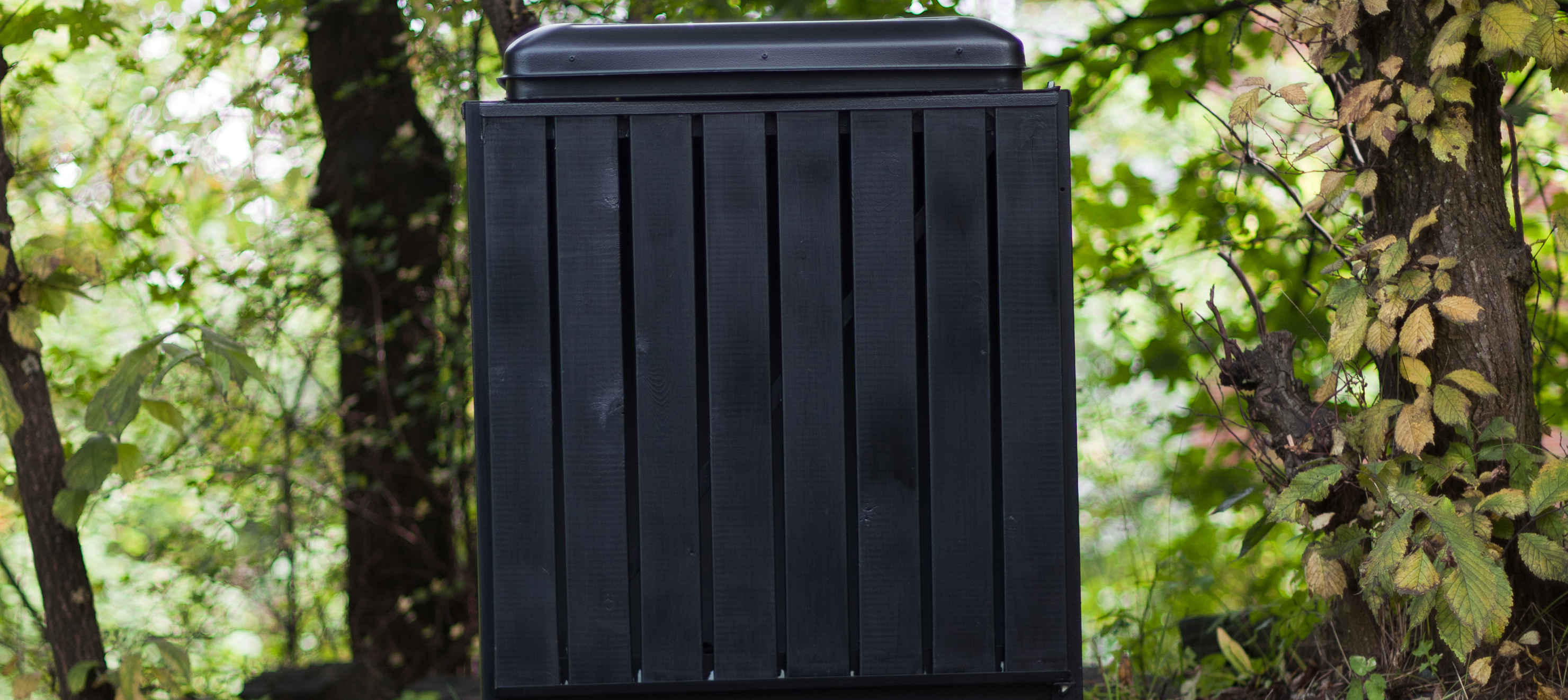 Alt kan males - også søppelstativet