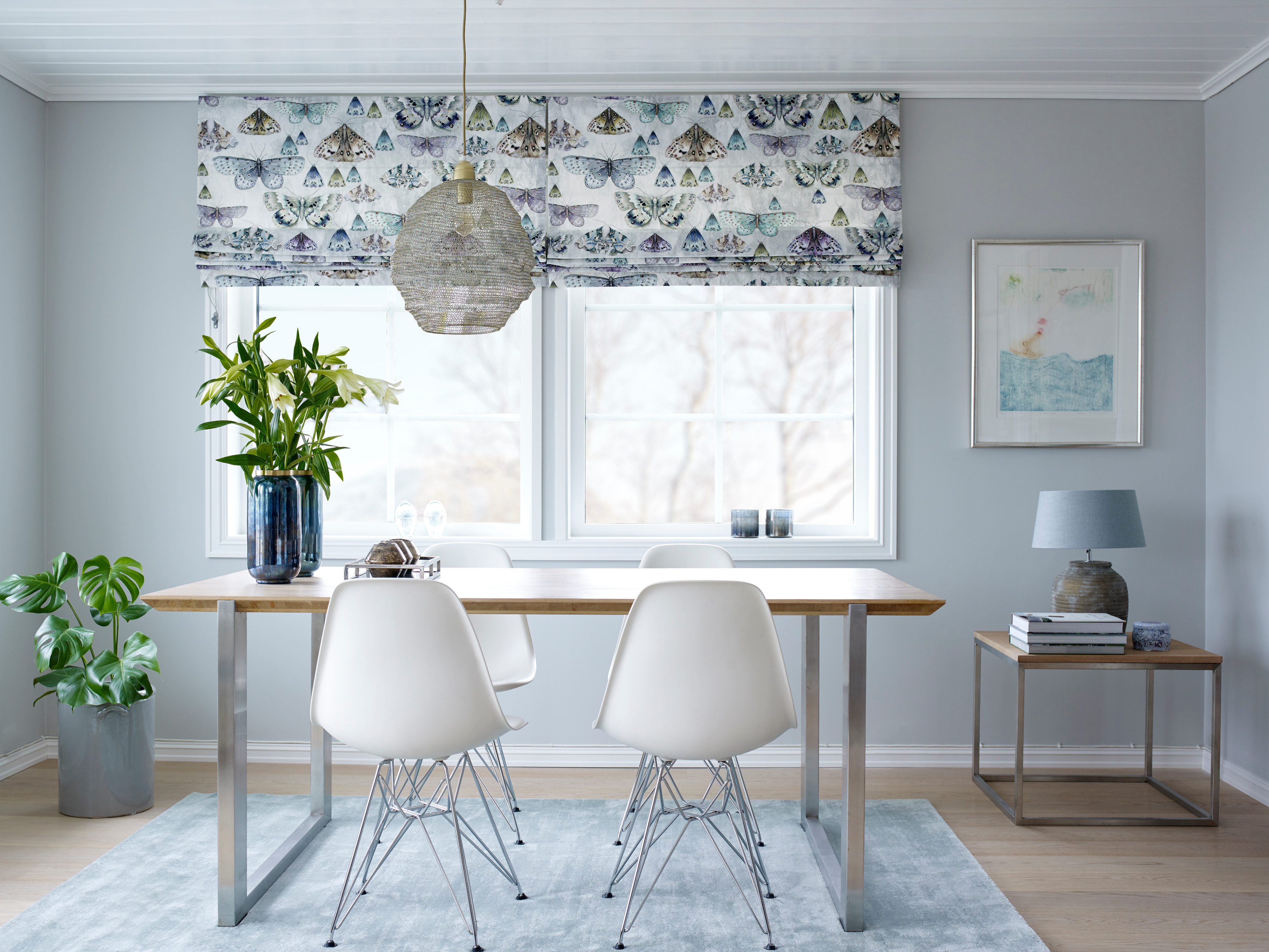 Gardiner får du hos fargehandelen