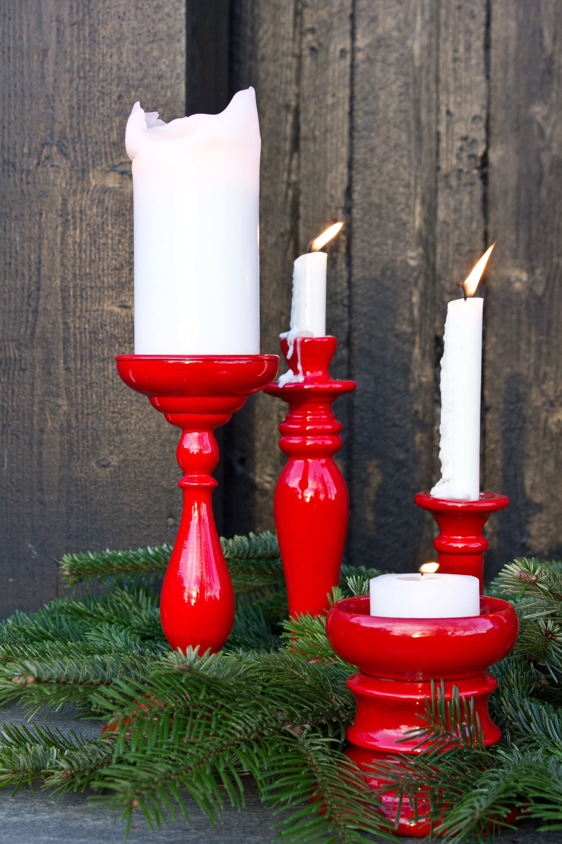 Voila! Lysestakene er klare for å spre juleglede!