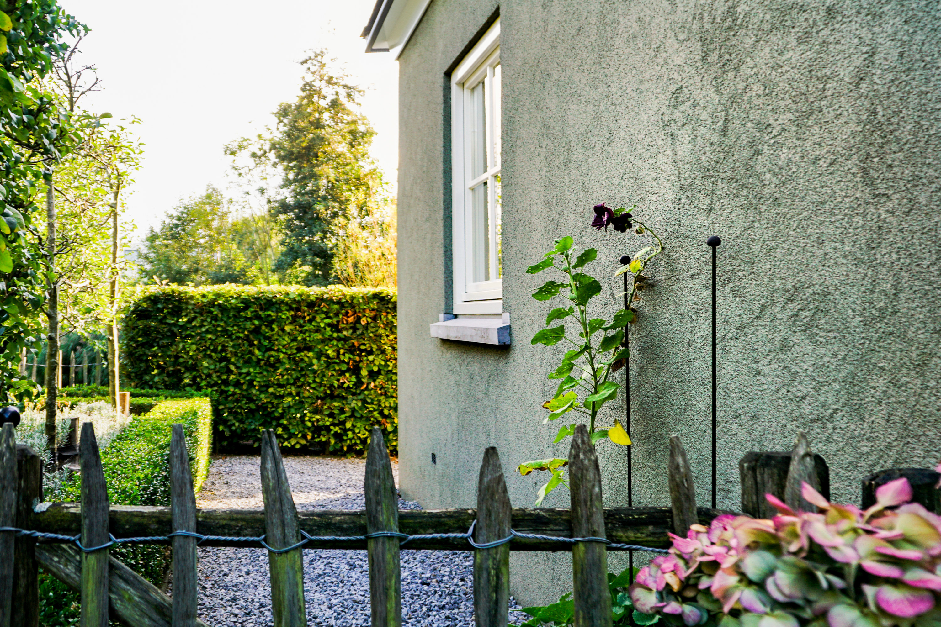 naturgjerde hage grønt hus