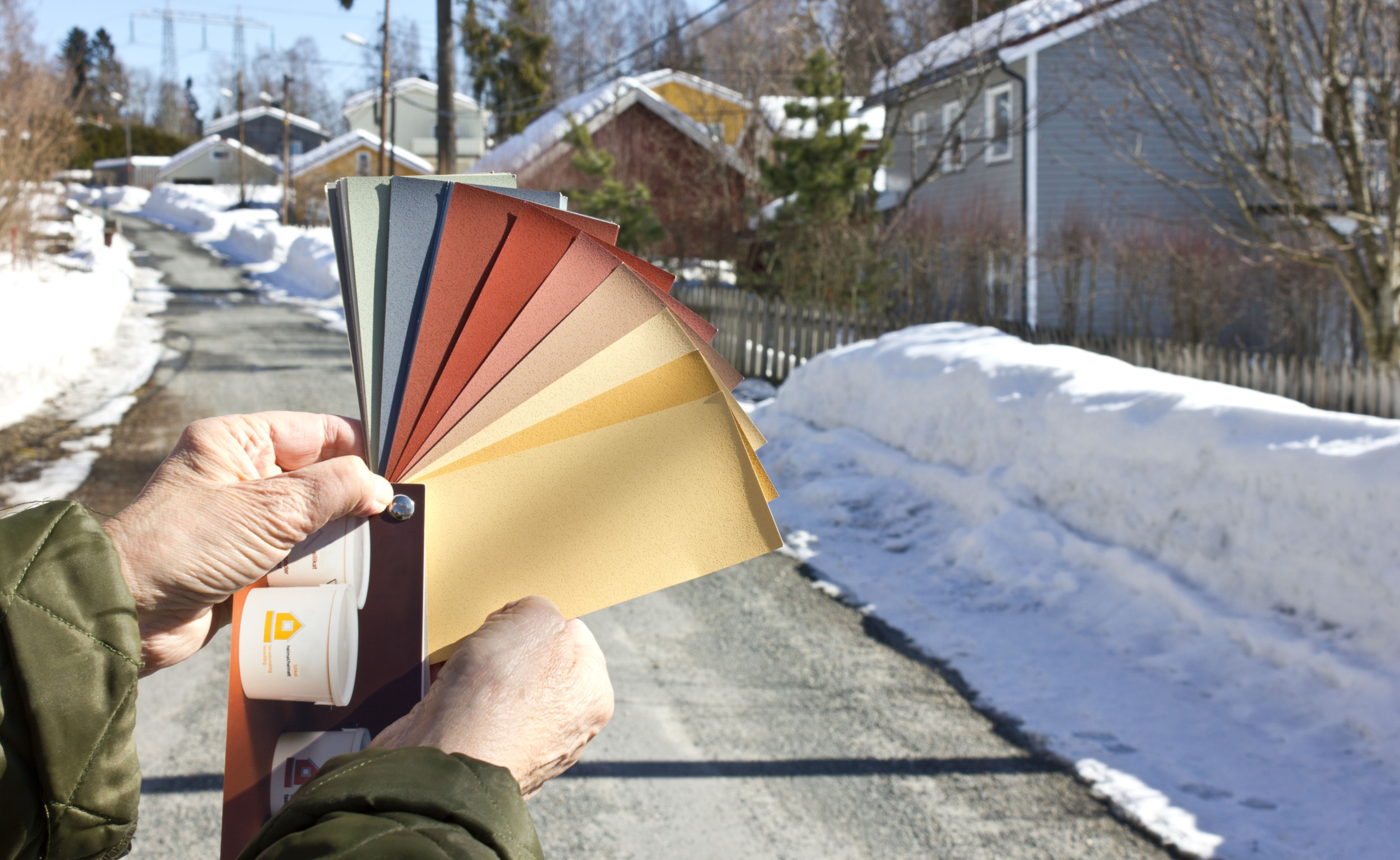 Ta med fargeprøvene ut