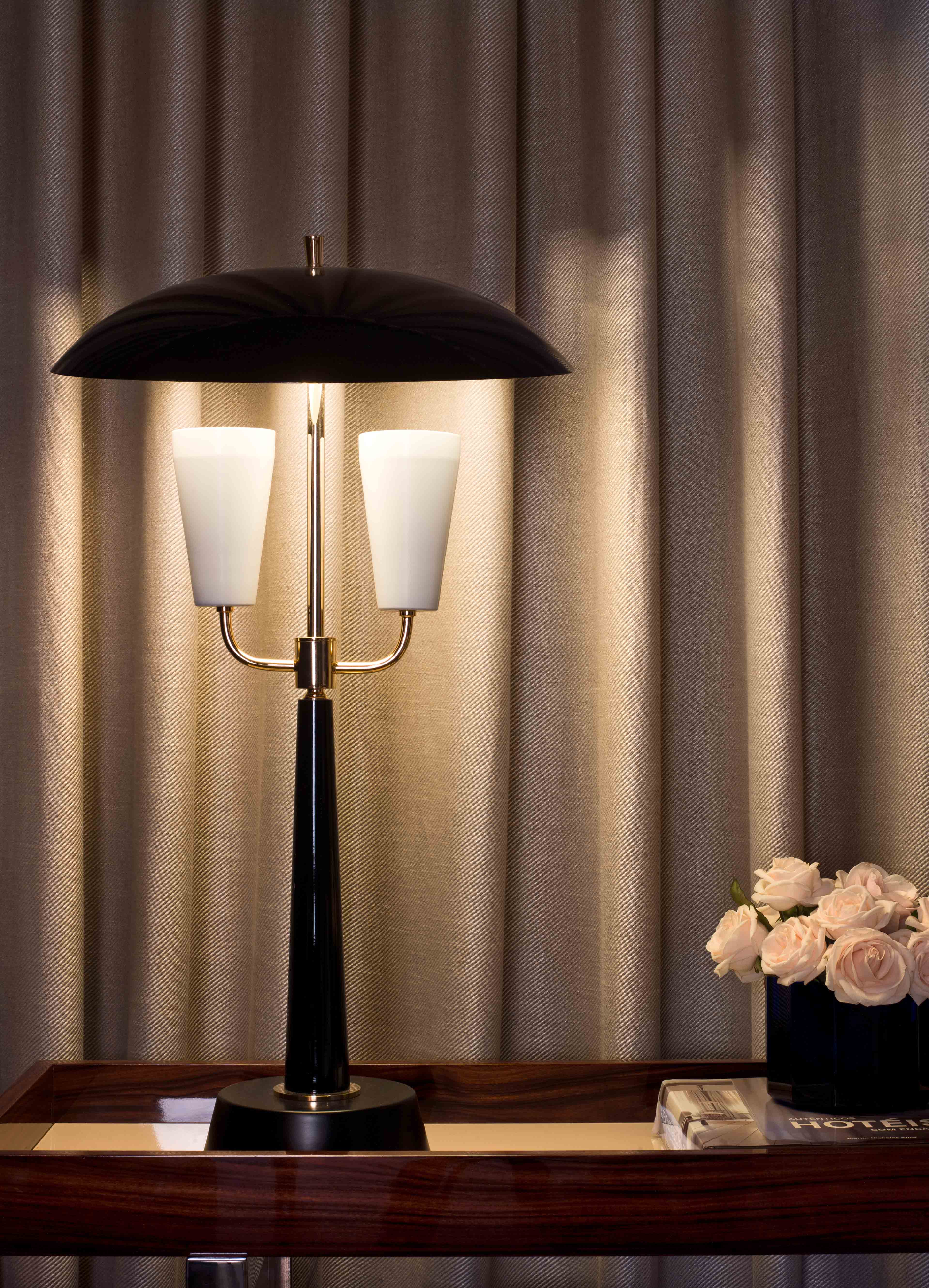 Fôrede gardiner på soverom