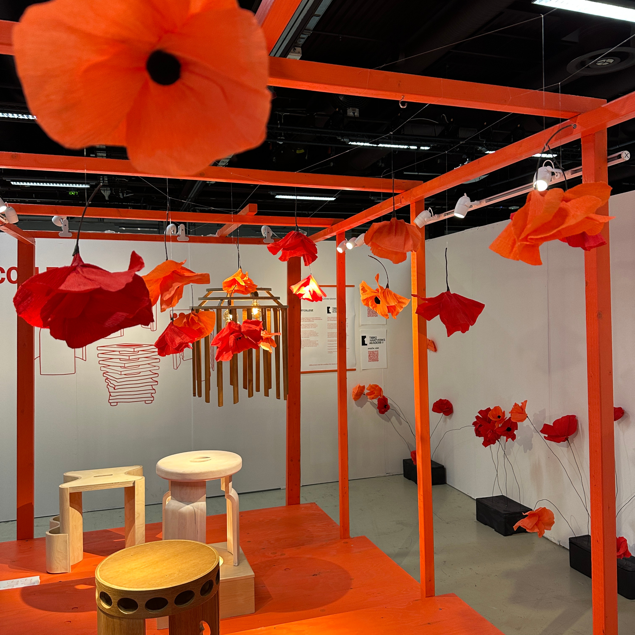 store valmuer rødt oransje