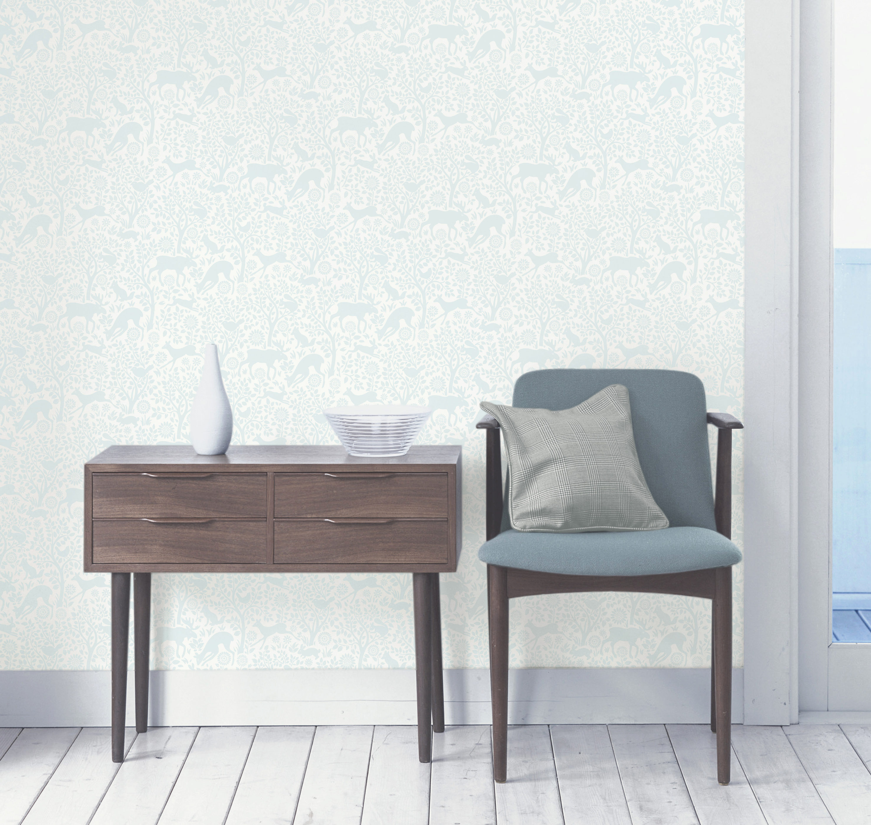 Norsk Skog – med hare, hjort, ekorn, rev og elg. 