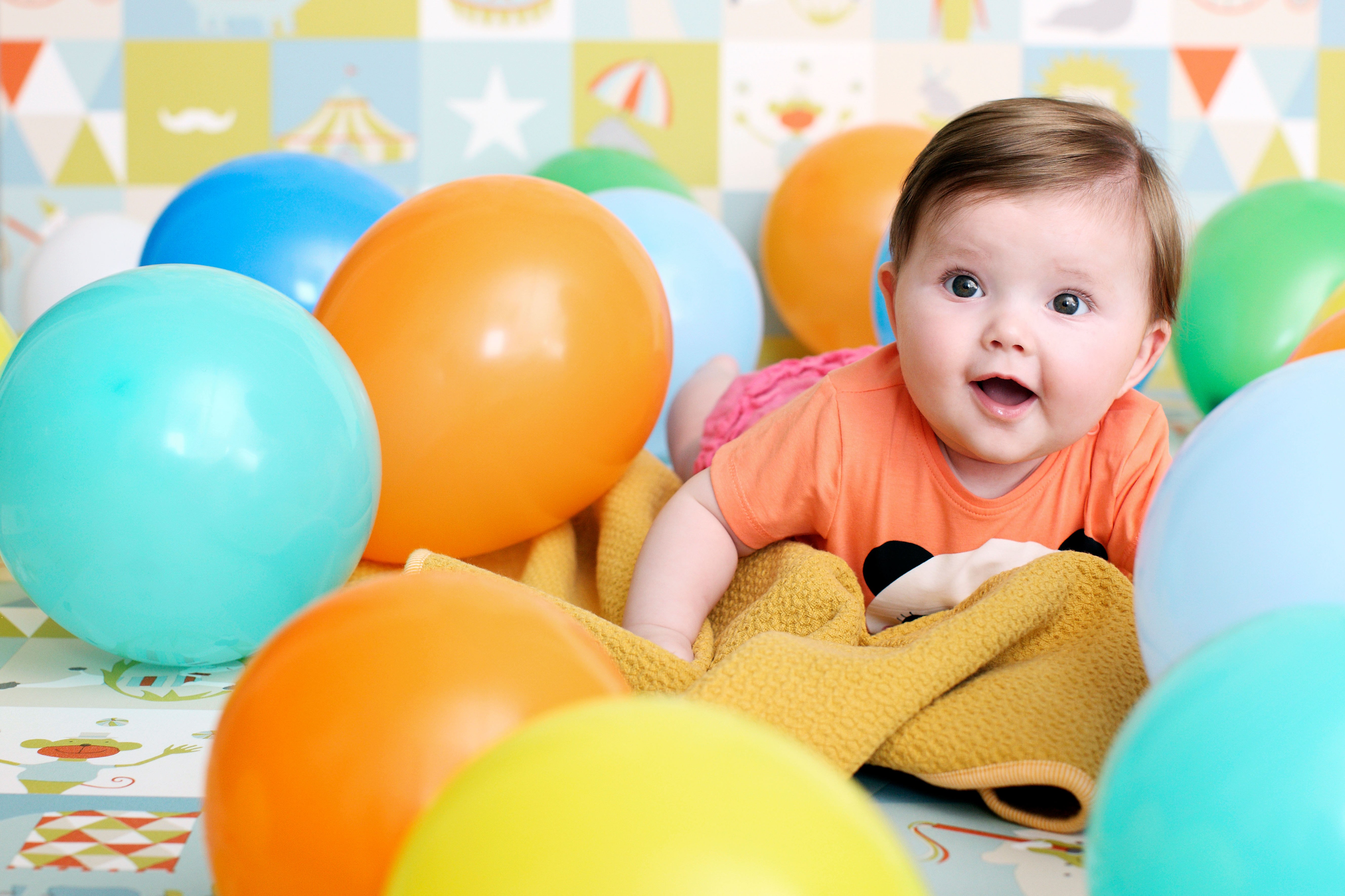 Sirkus og mønstermix på barnerommet