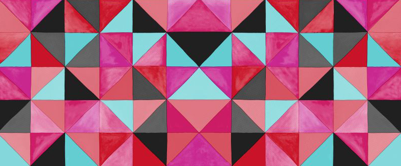 Geometrisk, tett mønster fra Mariska Meijers. 