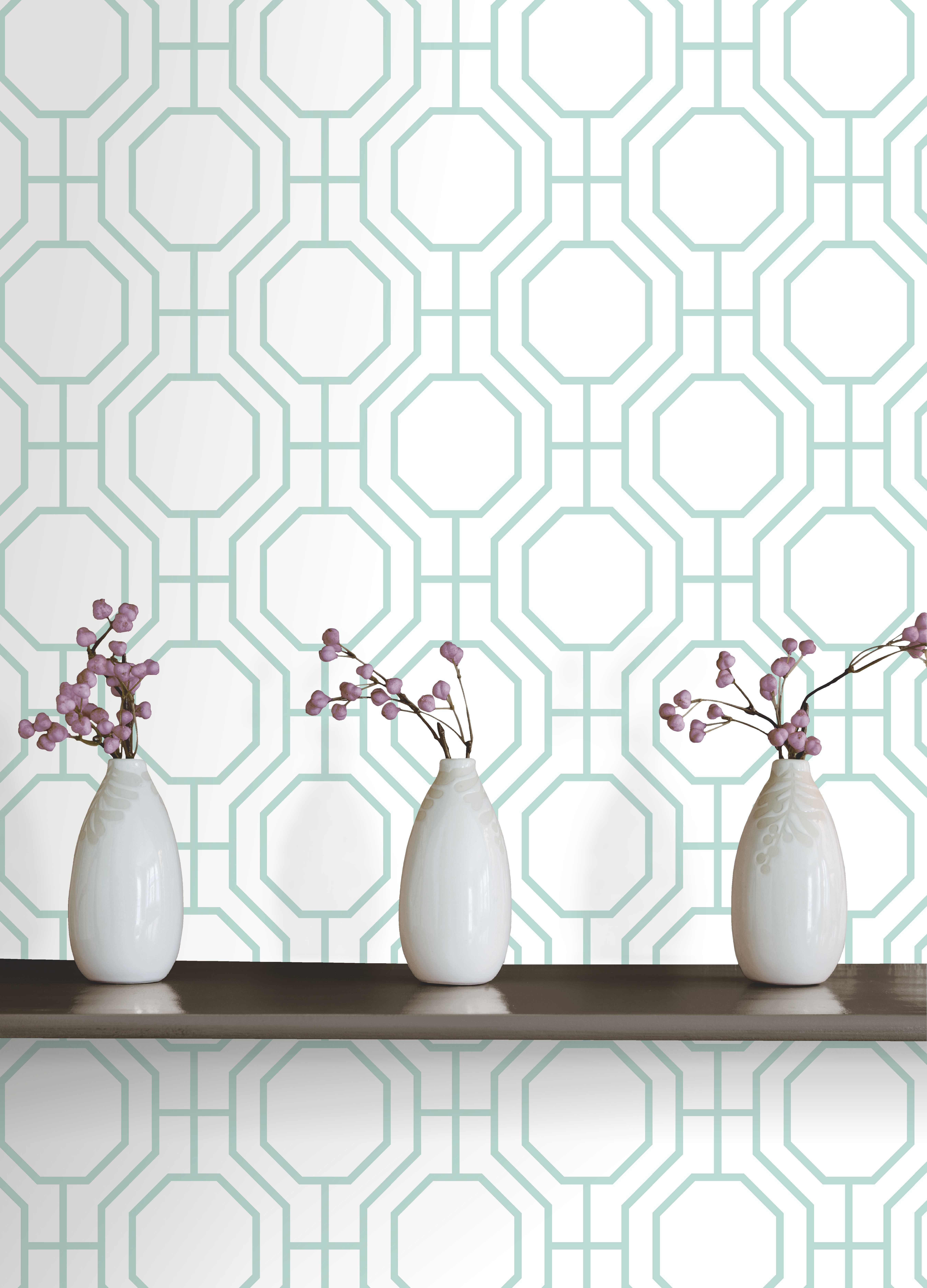 Norsk Trellis er et populært mønstertapet fra Storeys.