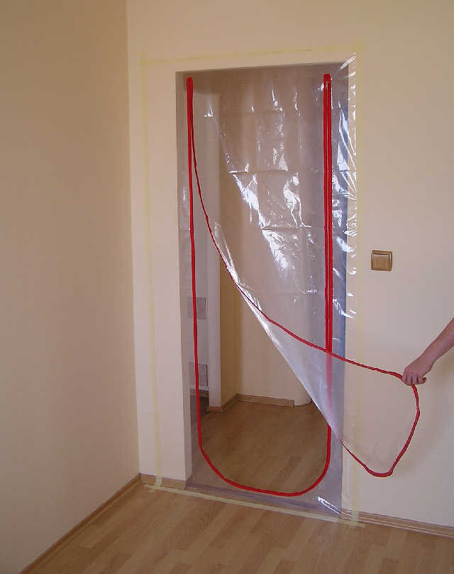 plastdør med glidelås