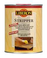 Stripper fra Alanor kan fjerne maling fra tre, metall og mur.