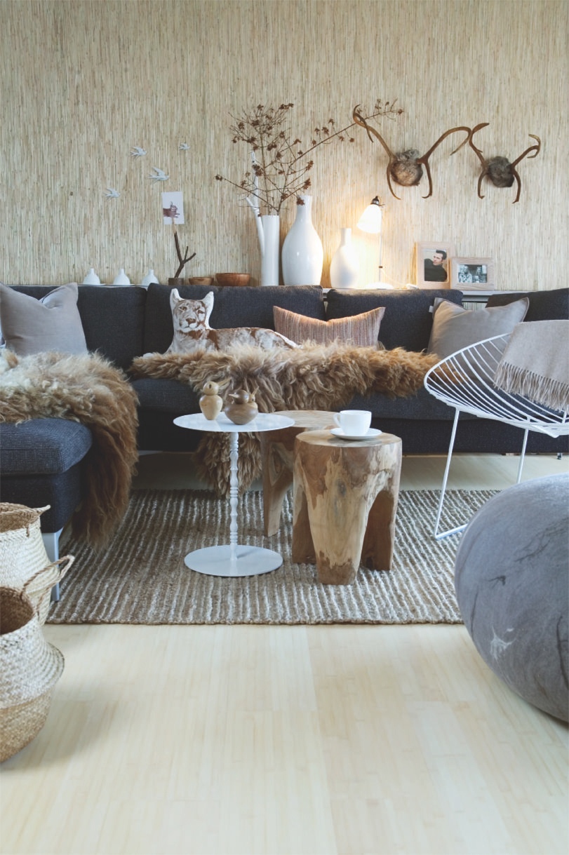 Naturlig harmoni i stuen