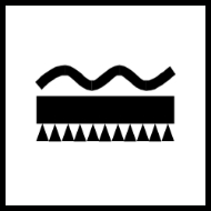 Tapetsymbol: Tåler skrubbing