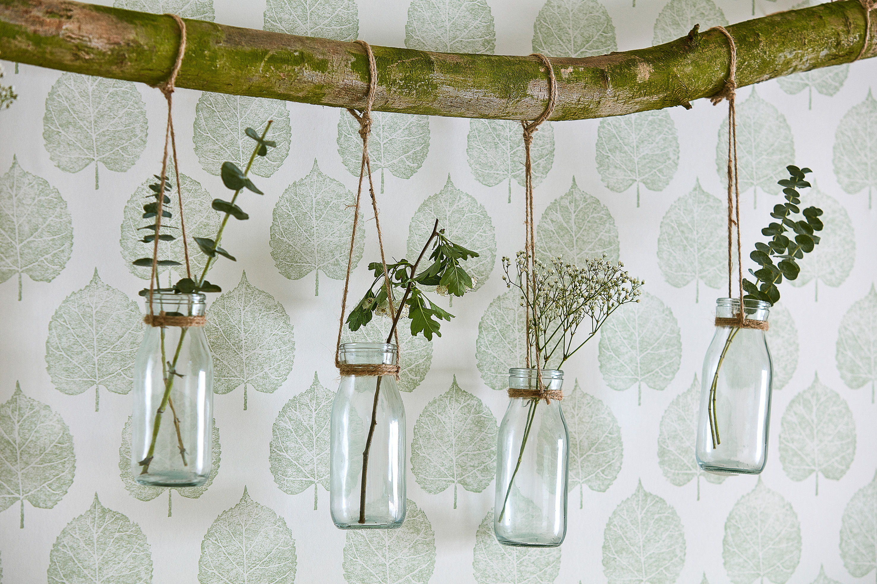 Ta hagearbeidet inn med tapet og tekstil