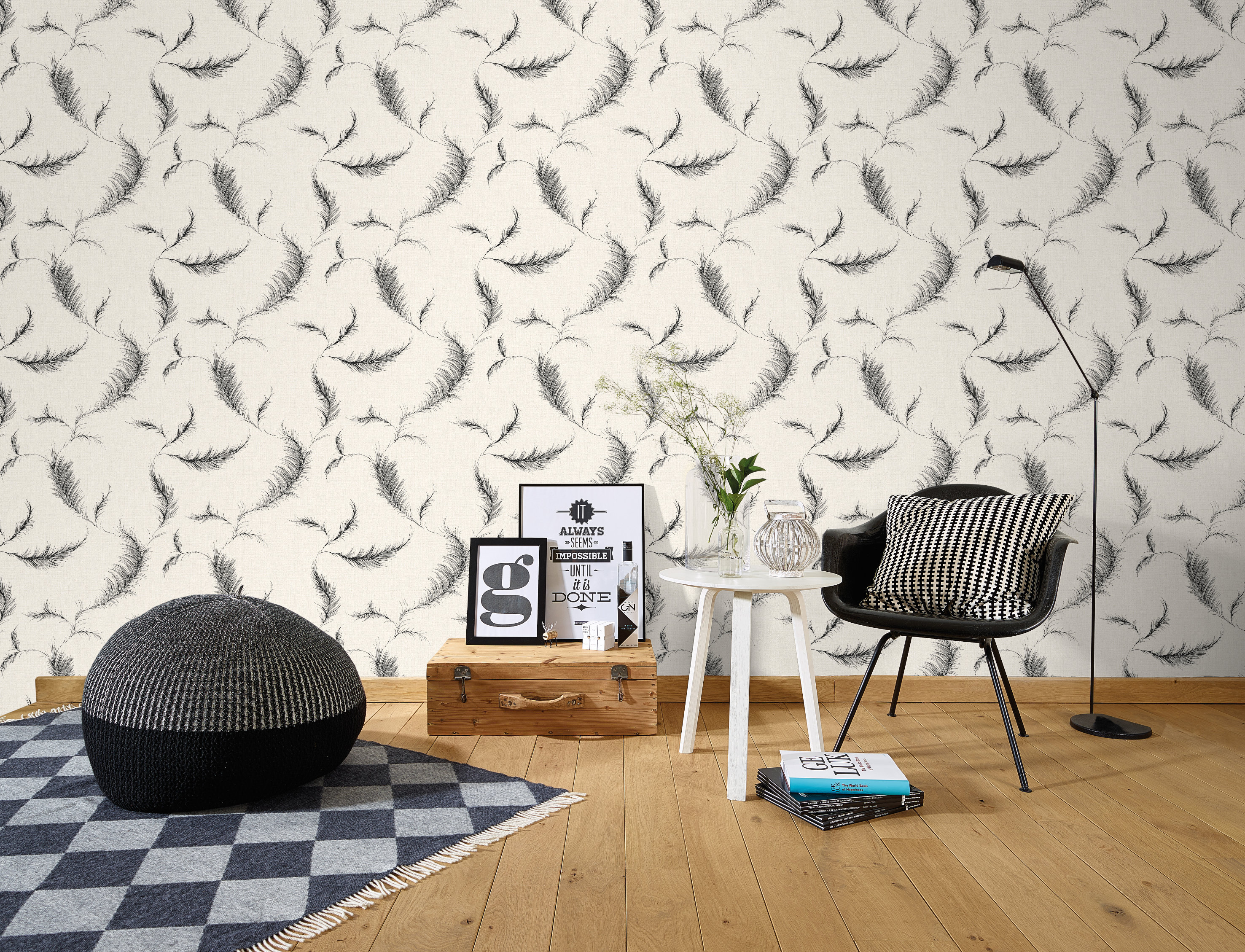 Lucia er en av bestselgerne hos Storeys, et vinyltapet som kan skrubbes. Kvaliteten finnes i flere design og farger.