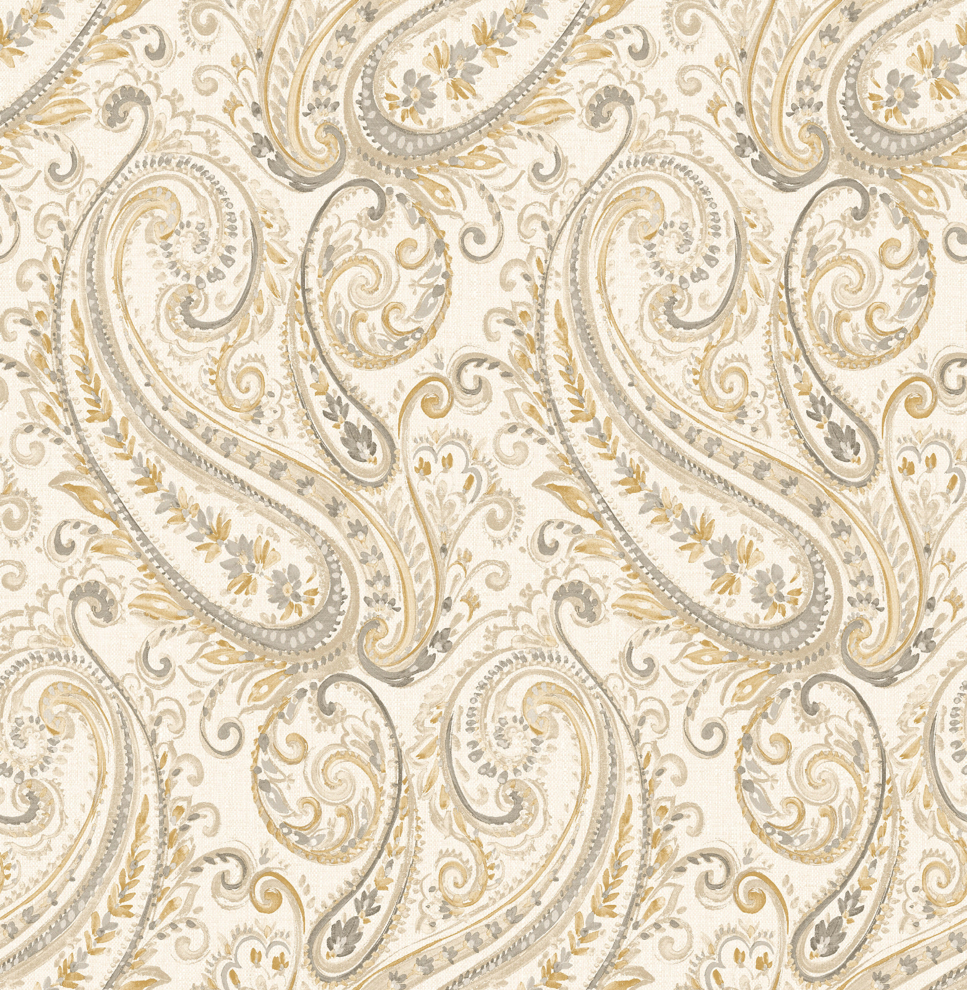 PAISLEY: I kolleksjonen Sommerset House fra Fantasi Interiør kan paisleyelskere finne sitt tapet i tidsriktige lyse brunnyanser.