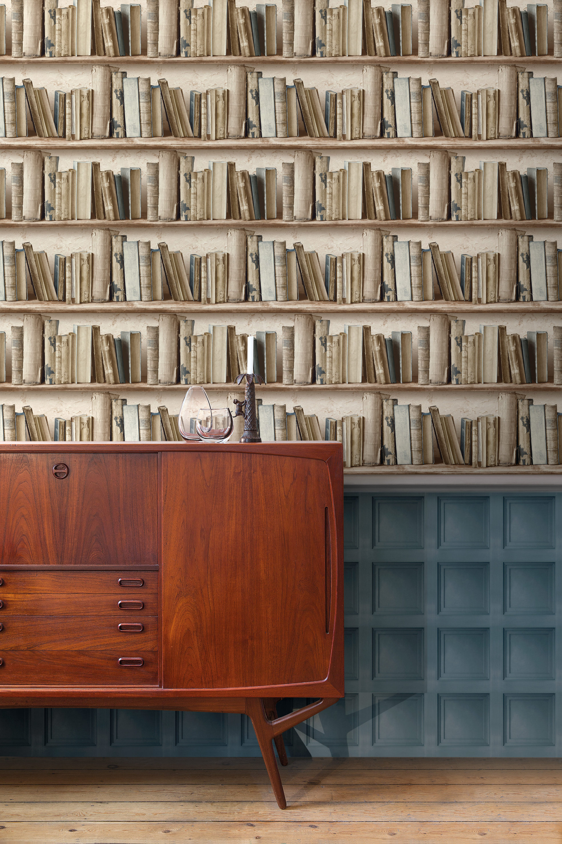 AVSLAPPET FORTID: Splendour er et vinyltapet med fiberbakside. Det føres av Storeys.