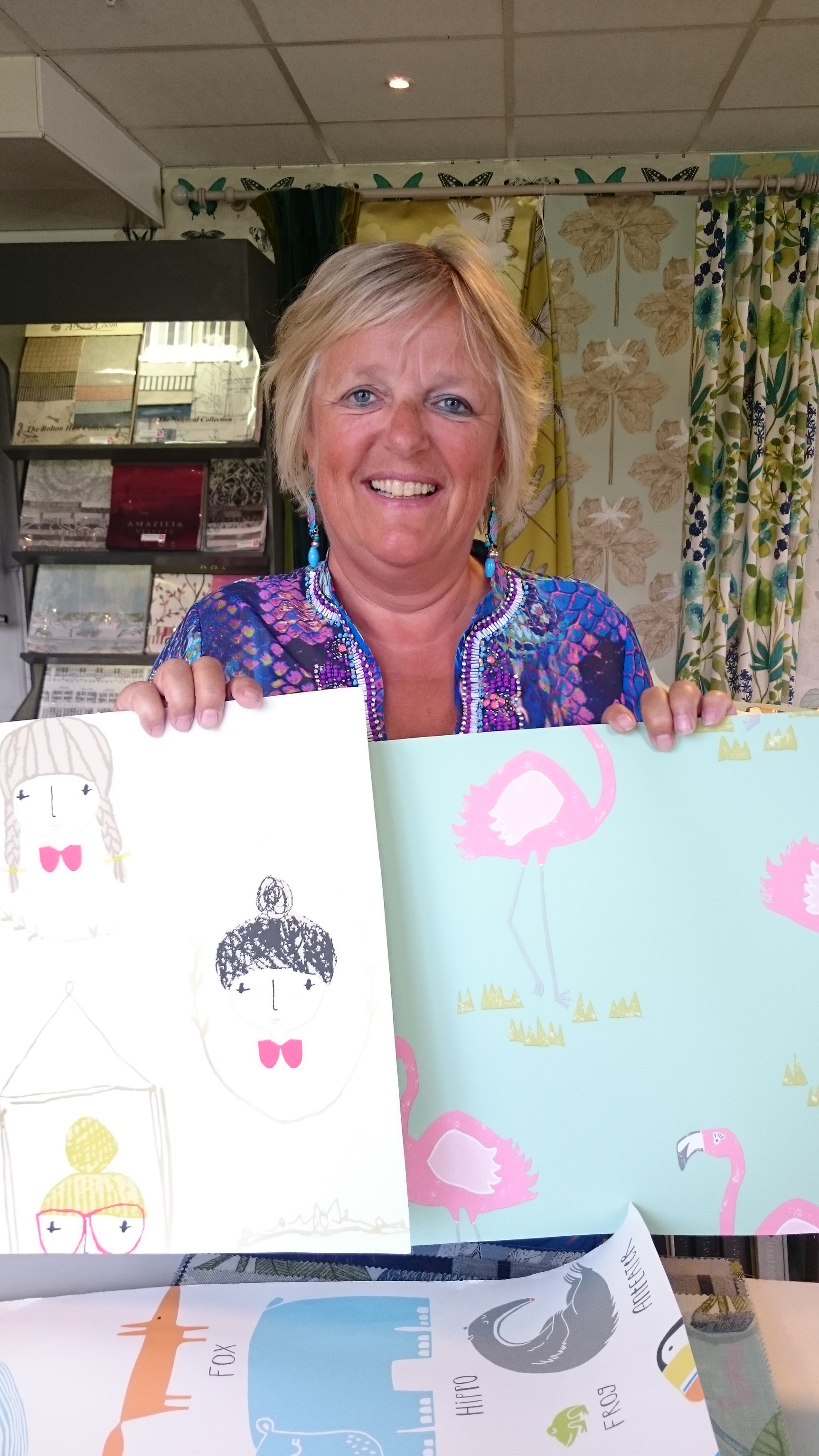 Man blir jo i godt humør av slike streker og farger, mener Gro Welle-Watne, og viser siste barneromskolleksjon fra Scion.