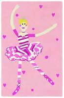 Polly Pirouette: En lystig ballerina omgitt av strødde hjerter.