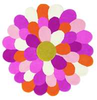 Funky Flower: En utklipt blomst i kombinasjon med saftige farger, appellerer til jenter i alle aldre.