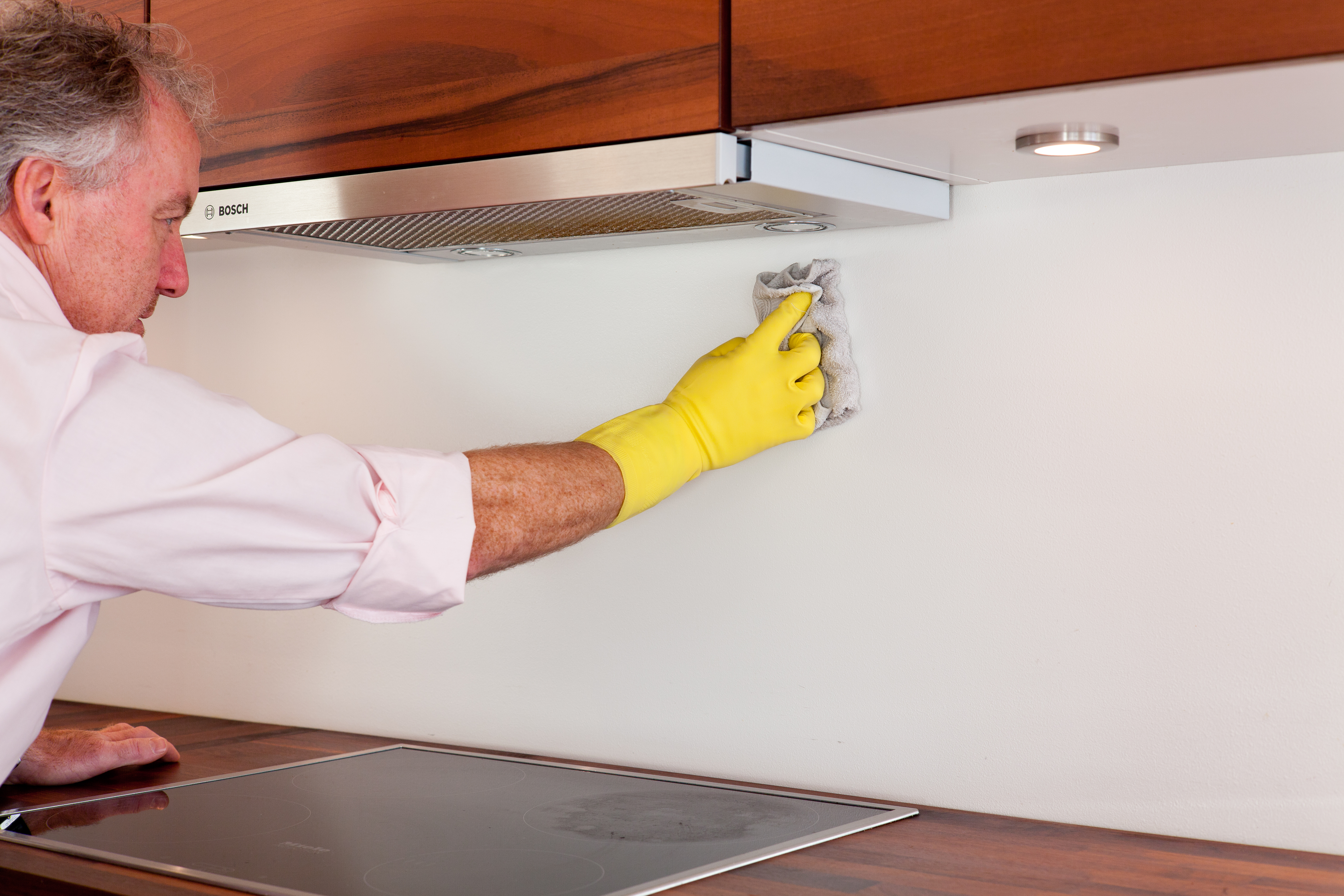 Tapet over kjøkkenbenken