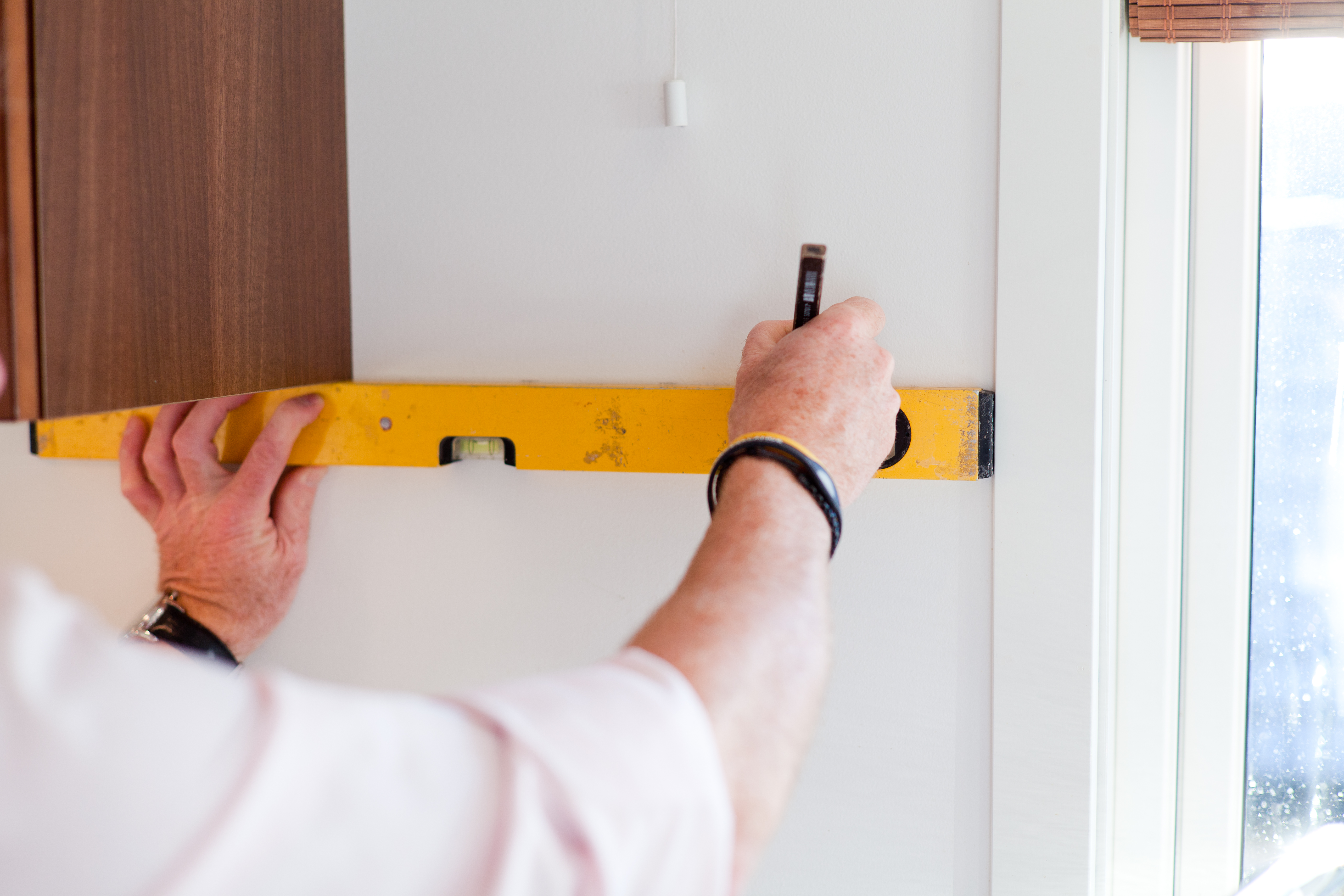 Tapet over kjøkkenbenken