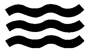 Et tapet med dette merket kan rengjøres med mildt såpevann og fuktig svamp.