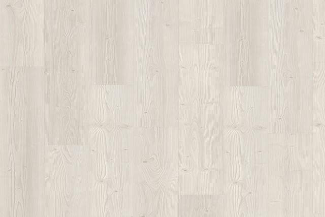 Nærbilde av gulvet Handbrushed pine white