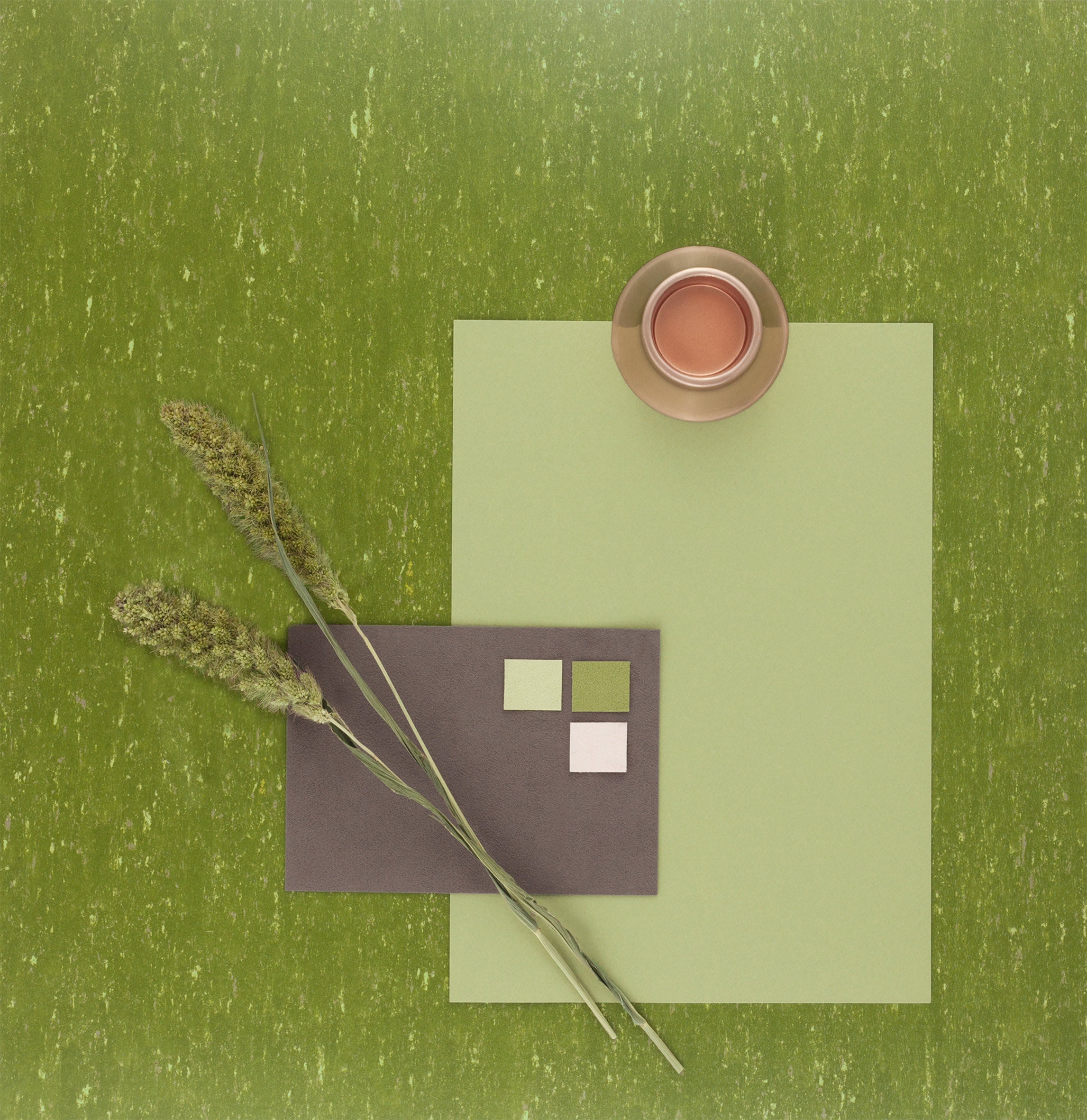 Linoleum i klare farger