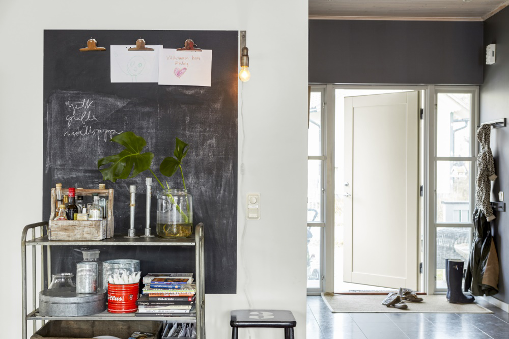 Hold orden i gangen med tavle- og magnetmaling - Slik ...