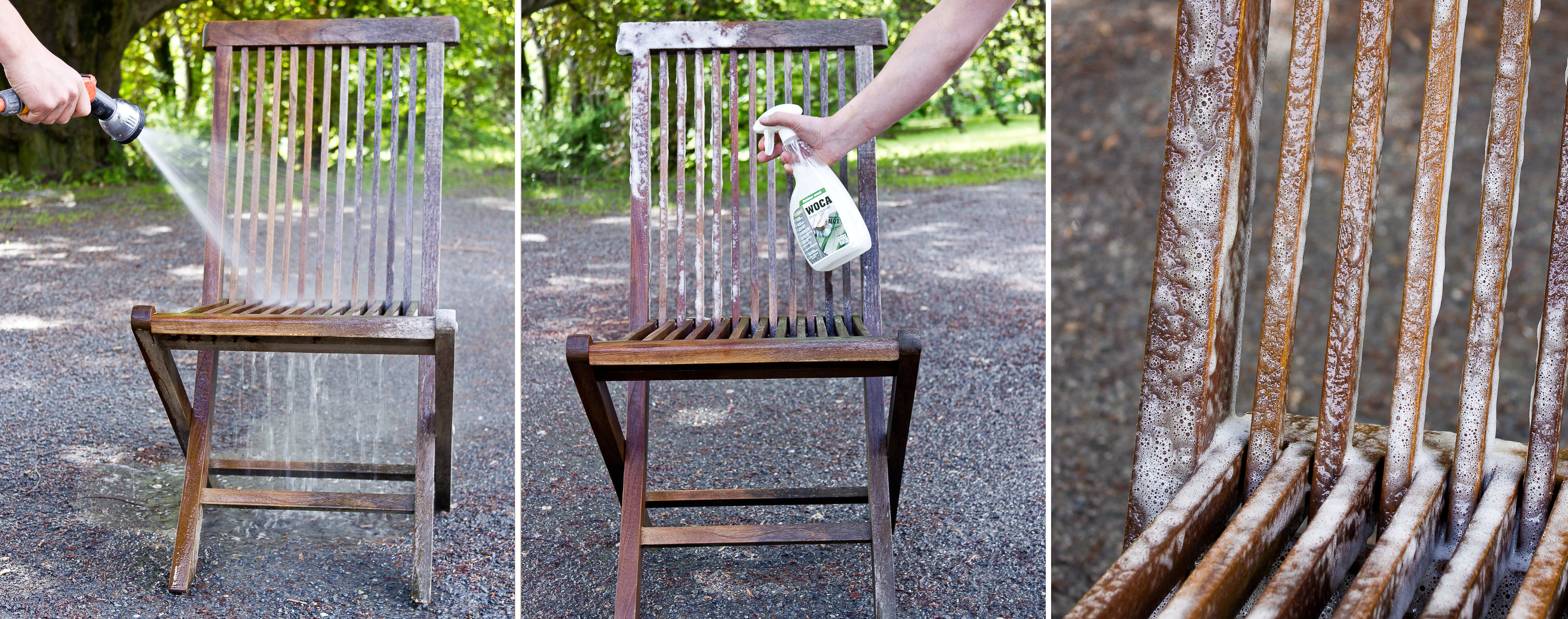 Pusse opp teak hagemøbler