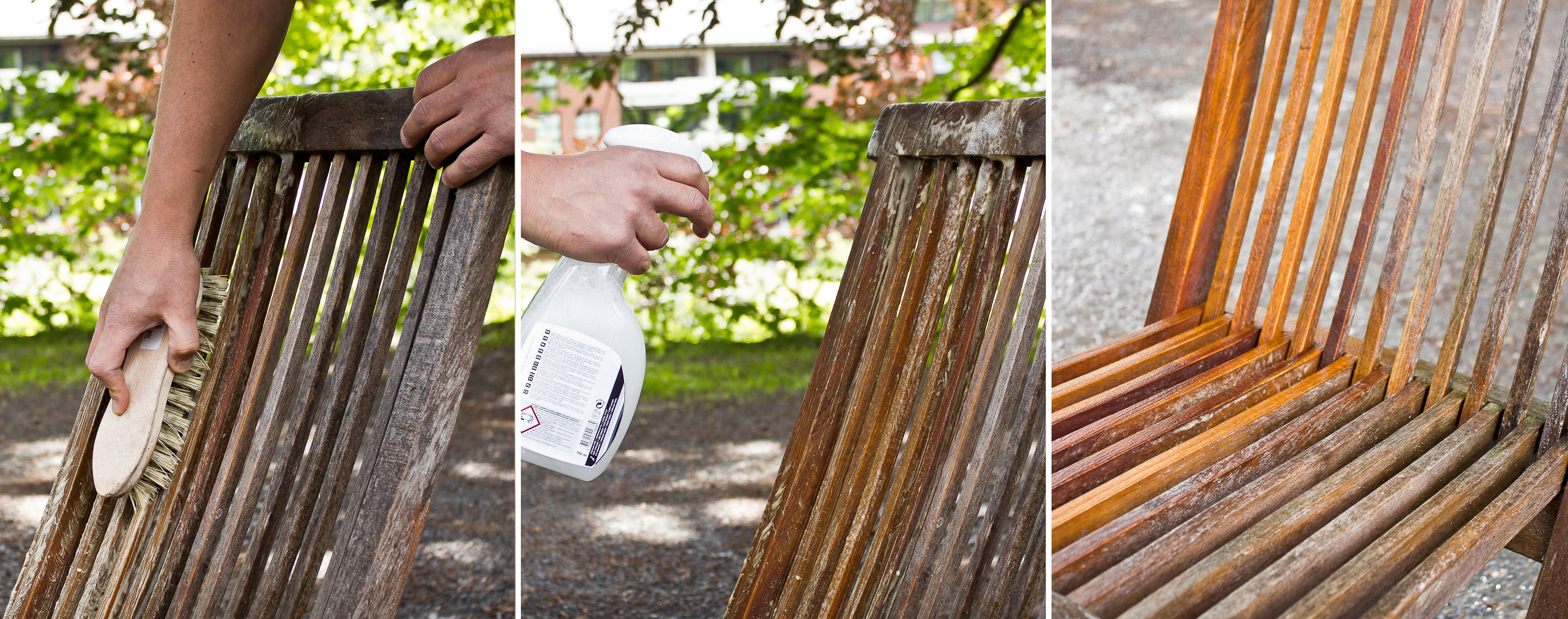 Pusse opp teak hagemøbler