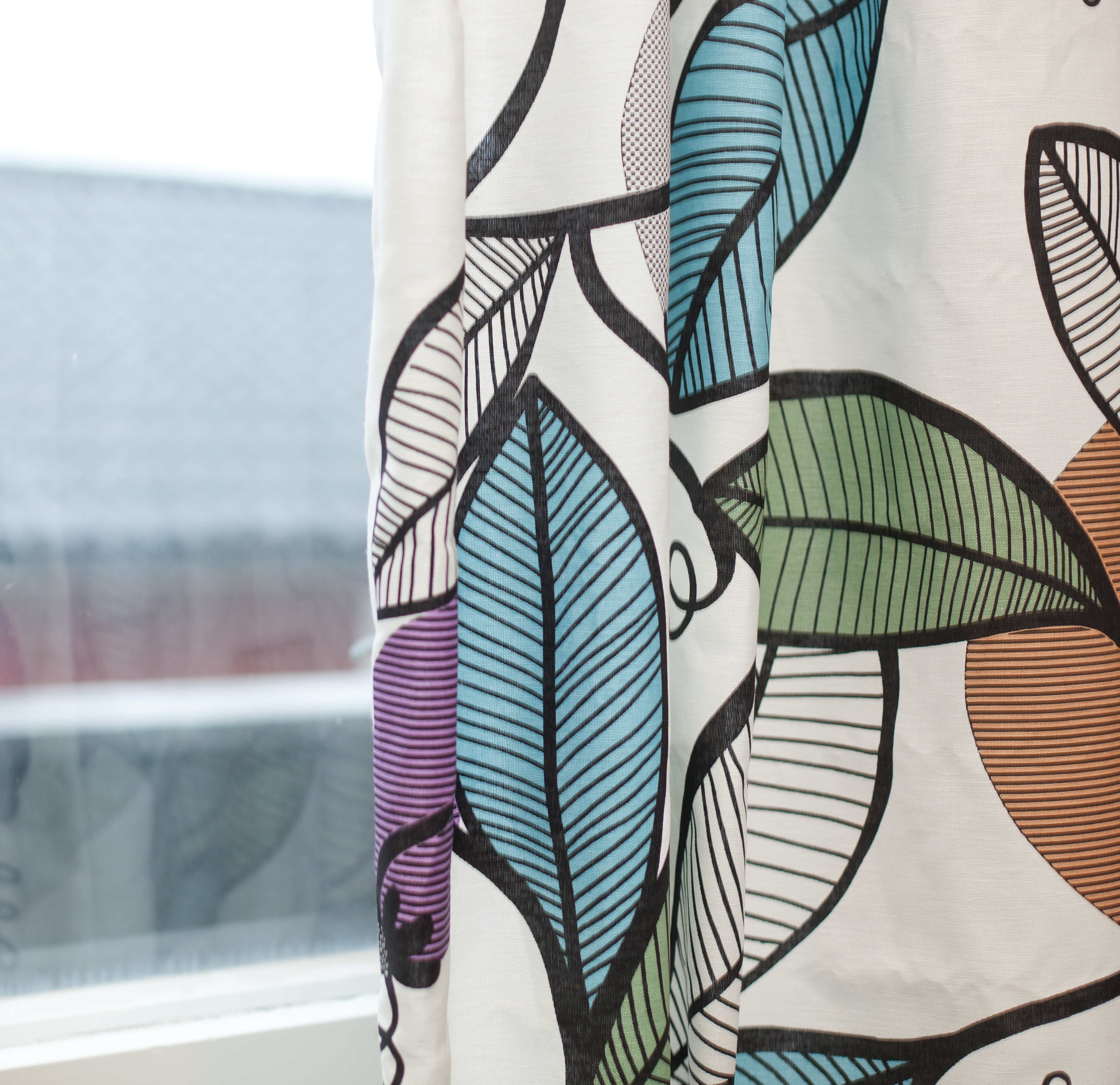 Moderne print på bomull fra Hanna Werning/Borge.