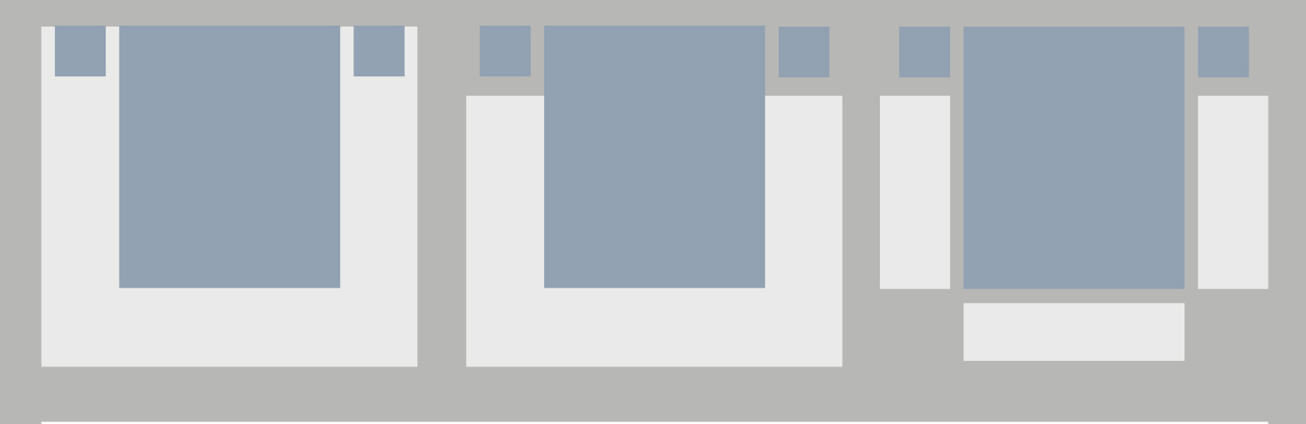 Tre eksempler på god teppeplassering rundt sengen når det plasseres slik.