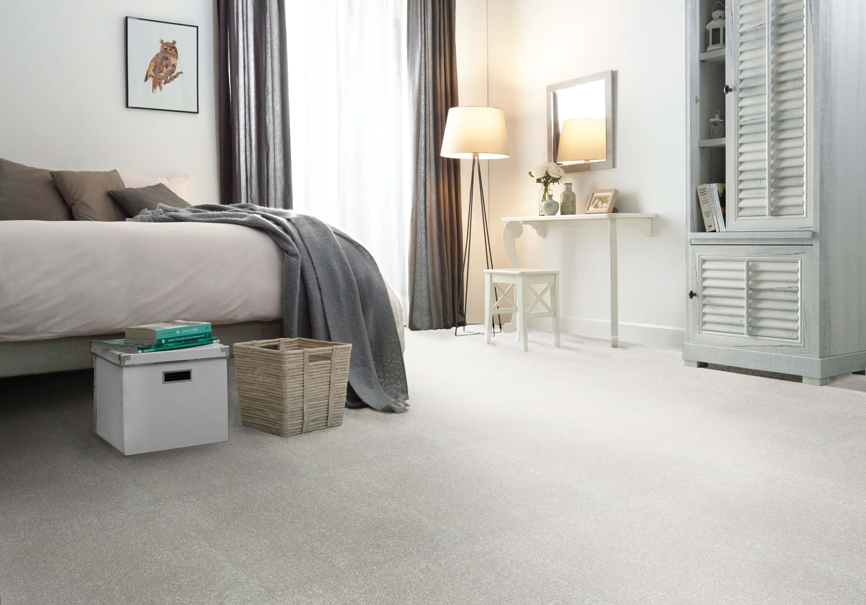 Mykt med teppefliser i velur