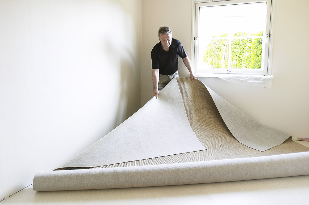 Legg vegg-til-veggteppe