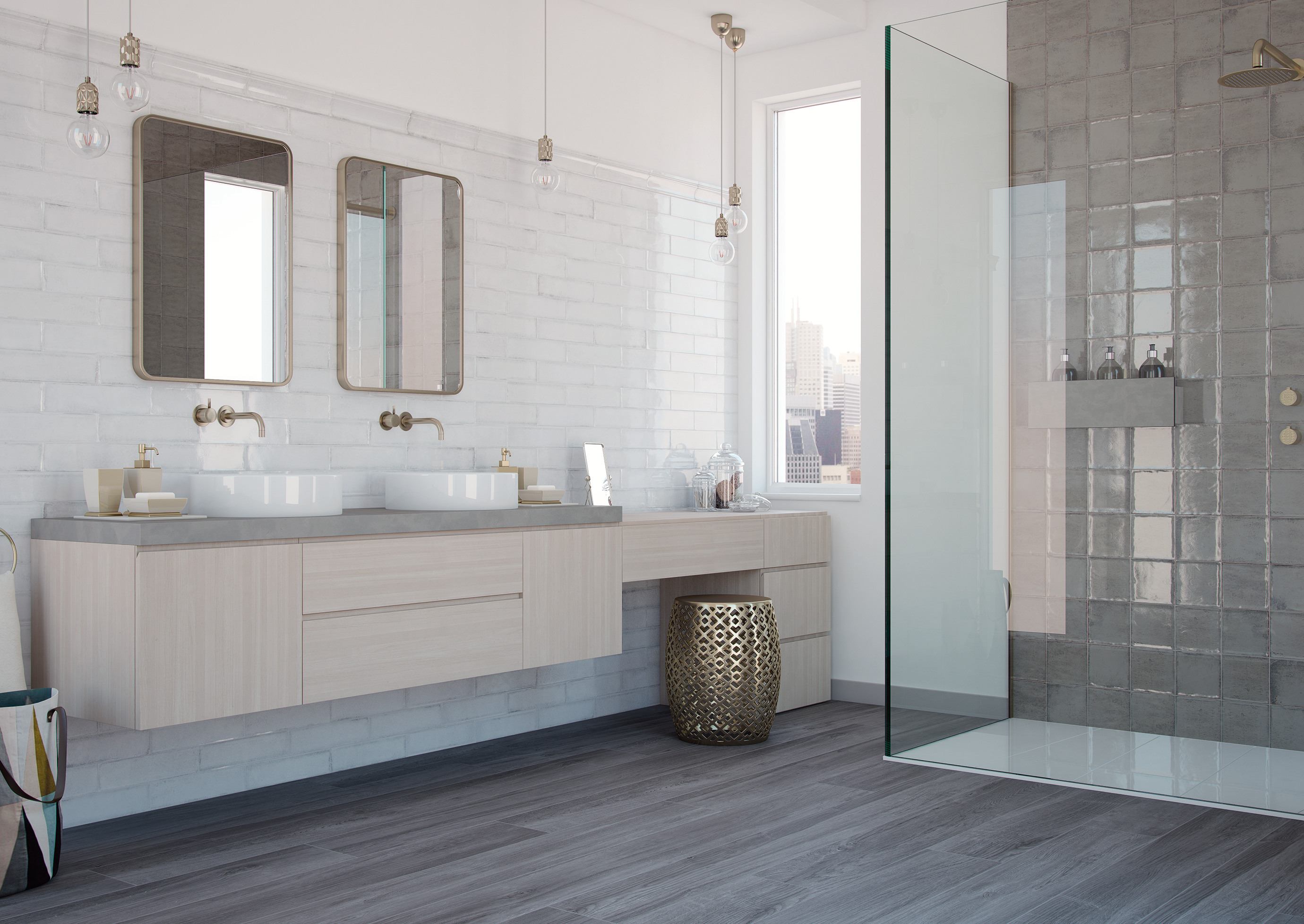 TIDENS TANN: Badet skal vare lenge. Da gjelder det å investere i kvalitet over hele linja – i materialer, produkter, tekniske løsninger og håndverkere. (Foto: Golvabia)