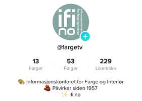 Skjermdump FargeTV på TikTok
