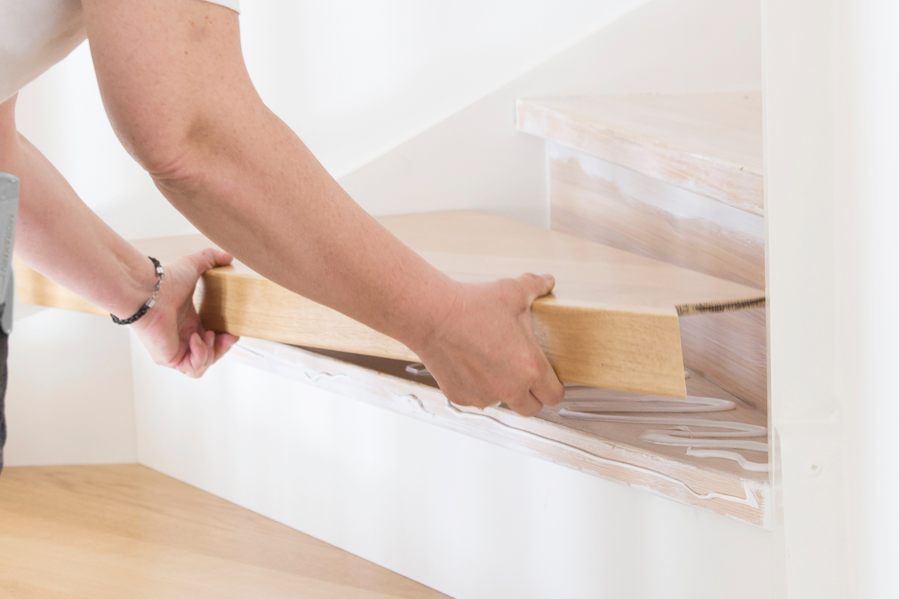 Monter nytt trappetrinn