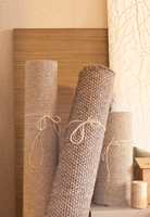Lunt og naturlig: Enkle bomull- og lintekstiler med lite mønster kjennetegner den delikate stilen.