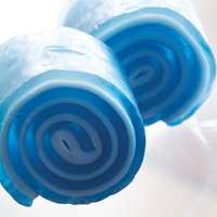 Blå snurr såpe